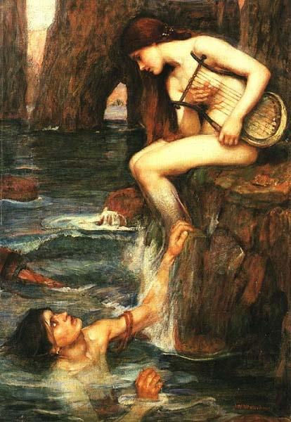 John William Waterhouse The Siren oil painting image